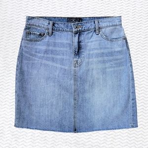 Lucky Brand High Rise Distressed Denim Pencil Skirt - 12/31